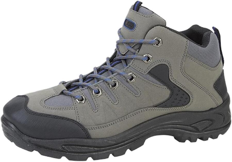 Heren Vetersluiting Trail Trek Mid Enkellaarzen Zwart Waterdicht