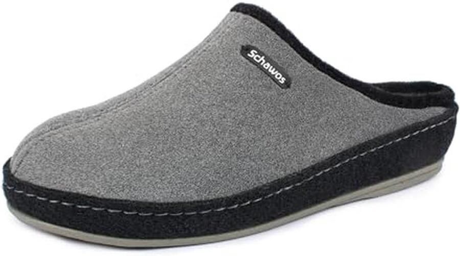 Heren vilt pantoffels Comfortabele en duurzame slippers voor elk seizoen