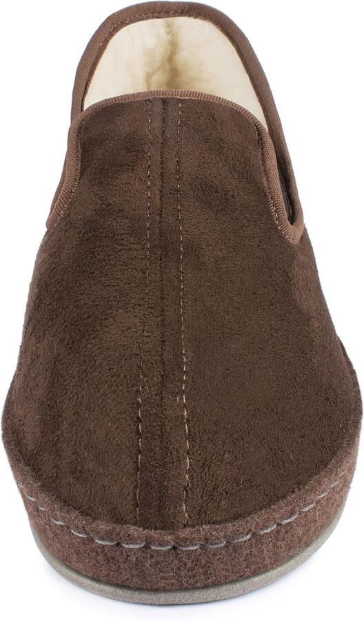Heren pantoffels Vilt pantoffels met wolvoering Elastische instap Ideaal voor ouderen ShopVlot