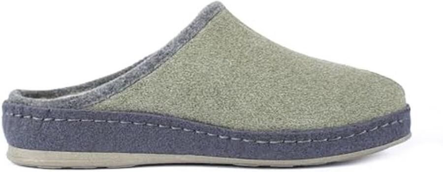 Heren vilten slippers Warm en comfortabel Groen