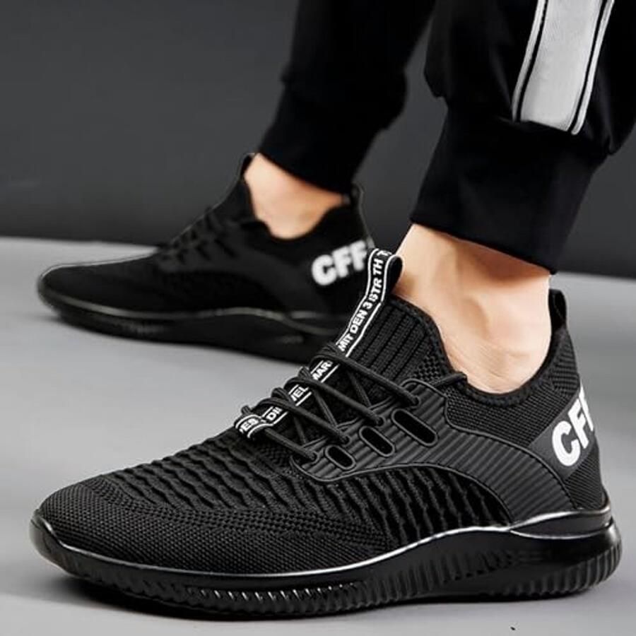 Heren wandelschoenen Ademend en comfortabel Zwart