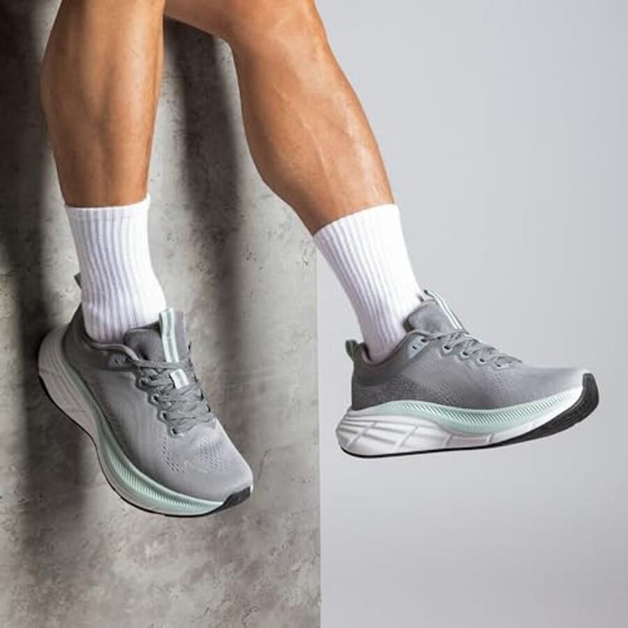 Heren Wandelschoenen Ademend en Reflecterend Grijs