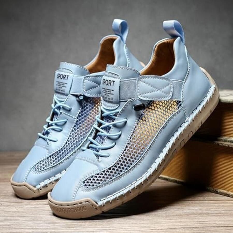 Heren Wandelschoenen Ademend Mesh Hemelsblauw