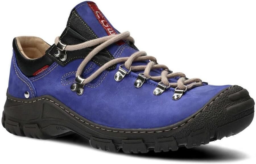 Heren Wandelschoenen Leer Comfortabele Trekking en Outdoorschoenen met Veters