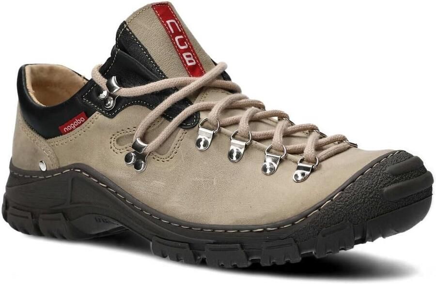 Heren Wandelschoenen Leer Trekking Outdoorschoenen Met Veters