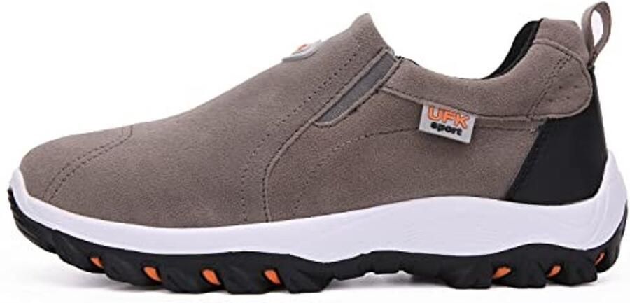 Wandelschoenen voor heren Lichtgewicht en antislip Grijs