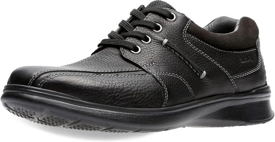 Heren Wandelschoenen Zwart Stevige Casual Schoen