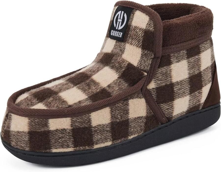 Heren Warme Pluche Mocassins Slippers Antislip Binnen- en Buitenslippers