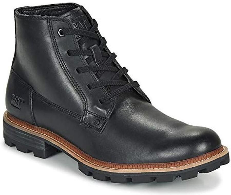 Heren Waterdichte Laarzen van Leer in Zwart