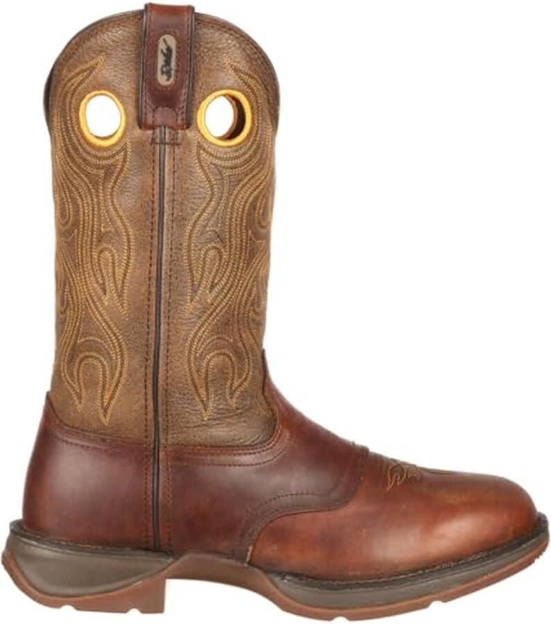 Heren Western Boots met Robuuste Rubber Buitenzoon