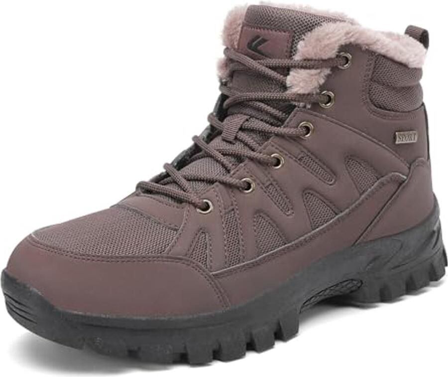 Heren Winter Laarzen Warm Gevoerde Wandelschoenen voor Sneeuw en Trekking