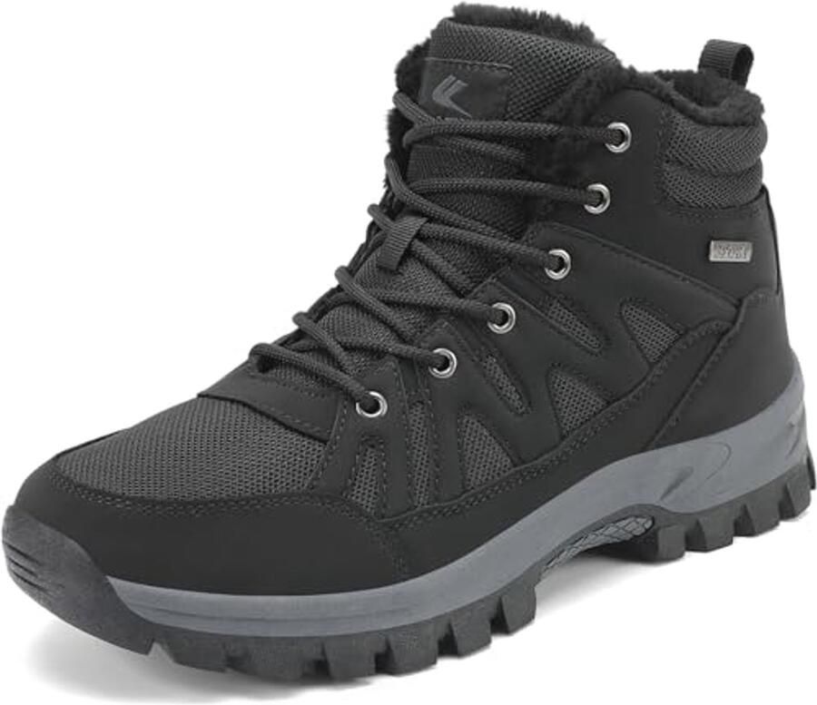 Heren Winter Laarzen Warm Gevoerde Wandelschoenen voor Sneeuw en Trekking