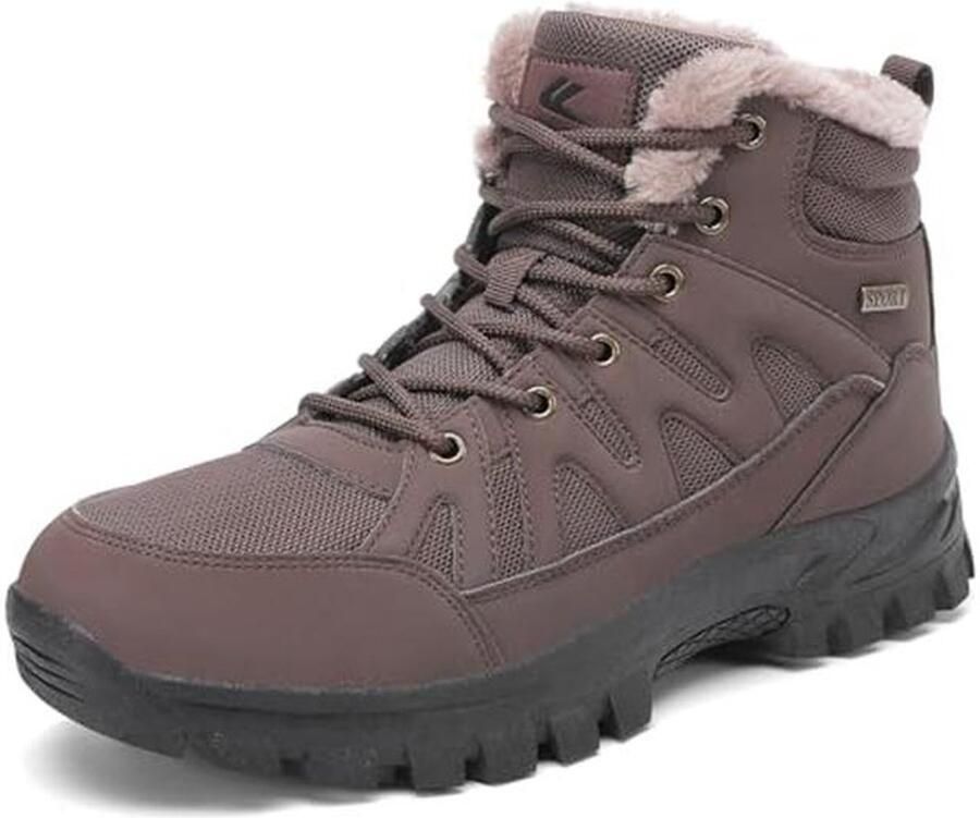 Heren Winter Laarzen Warm Gevoerde Wandelschoenen voor Sneeuw en Trekking