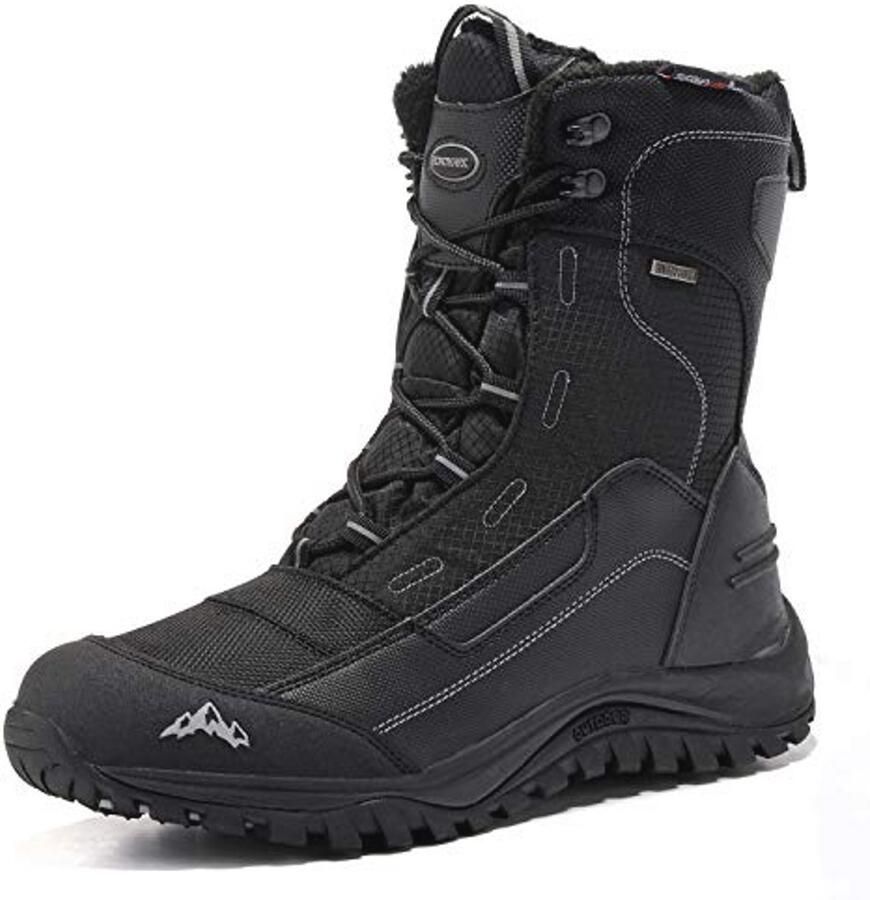 Heren Winter Sneeuwlaarzen Outdoor Warm Mid Kalf Waterdichte Duurzame Boot Non-Slip Klimschoenen