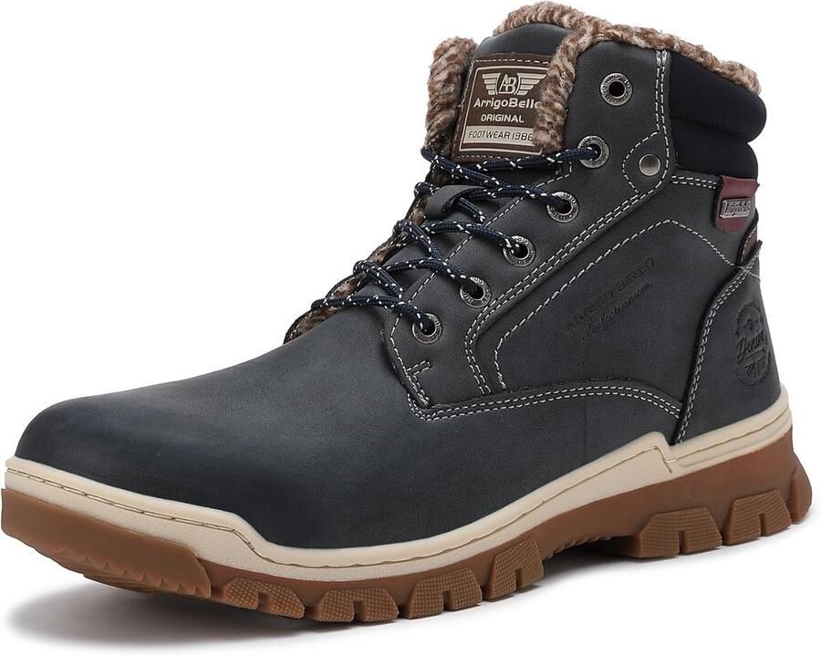 Heren Winterlaarzen Gevoerd Antislip Warm Wandelschoenen