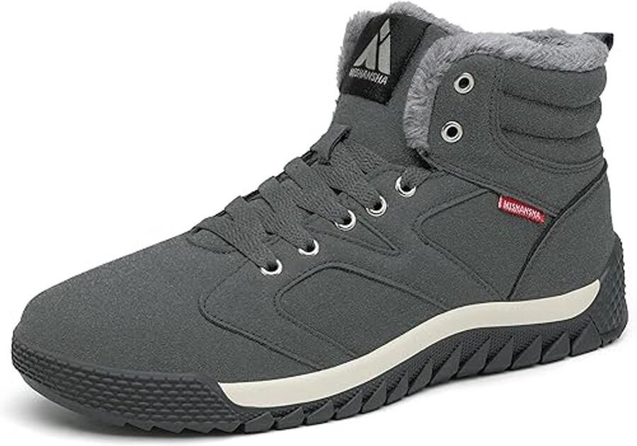 Heren Winterschoenen Gevoerd met Imitatiebont Warm en Waterdicht voor Outdoor Activiteiten