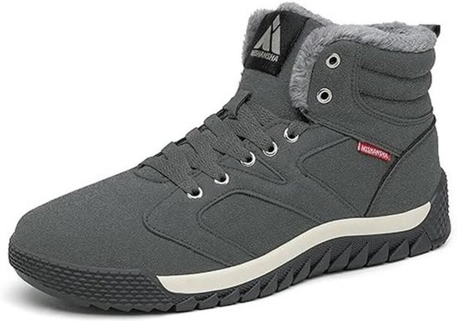 Heren Winterschoenen Gevoerd met Imitatiebont Warm en Waterdicht voor Outdoor Activiteiten