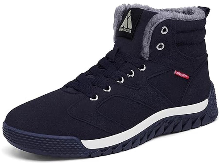 Heren Winterlaarzen Warm Gevoerde Sneeuwlaarzen voor Outdoor Activiteiten