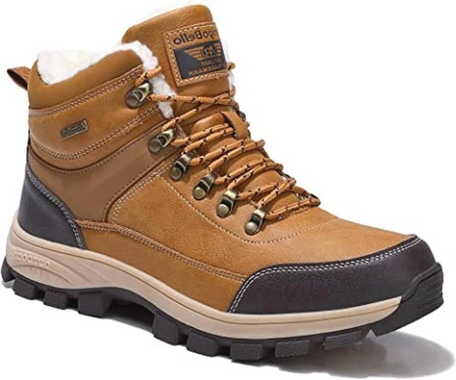 Heren Winterschoenen Warm Gevoerde Enkellaarzen voor Wandelen en Werk