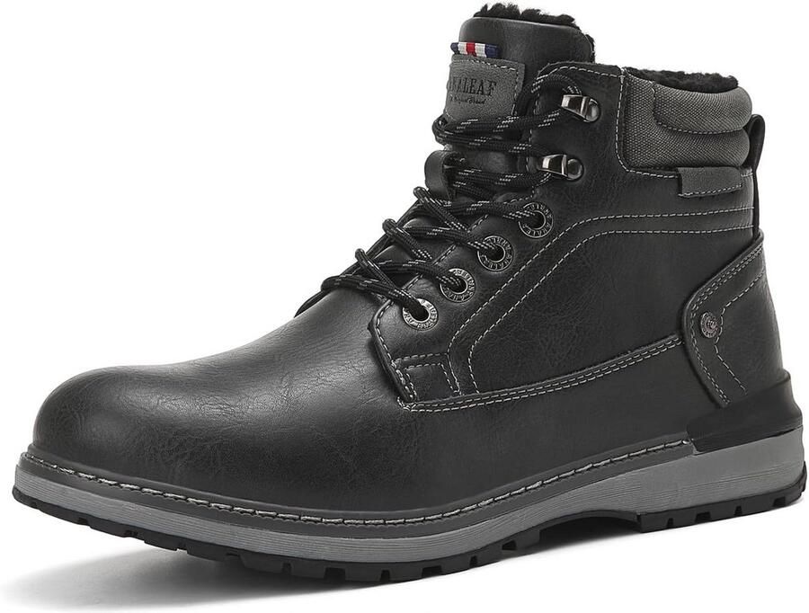 Heren Winterschoenen Warme Gevoerde Winterlaarzen met Antislip Ondergrond