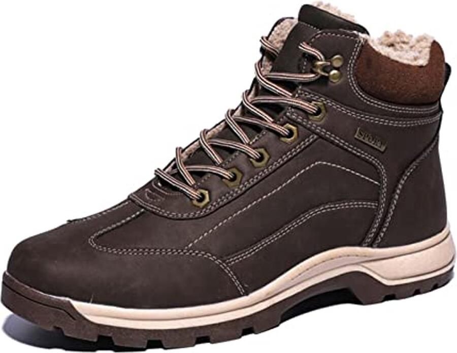 Heren winterschoenen warm waterdicht voor trekking en wandelen