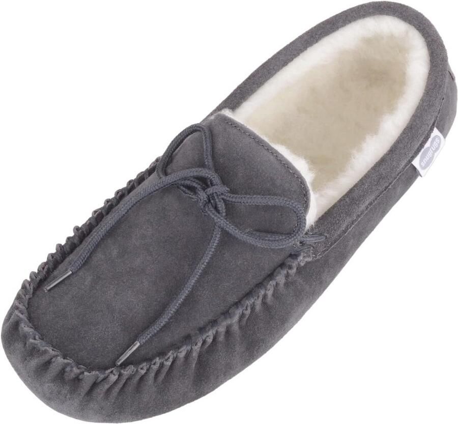 Heren Wollen Gevoerde Suede Mocassin Slipper