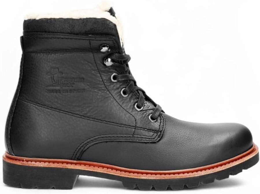 Heren Zwarte Leren Combat Boots Waterdicht