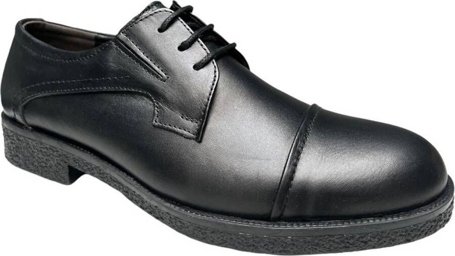 Online Express Schoenen Veterschoenen heren Elegant en klassiek Mannenschoenen Nette schoenen 012 Echte leer Zwart
