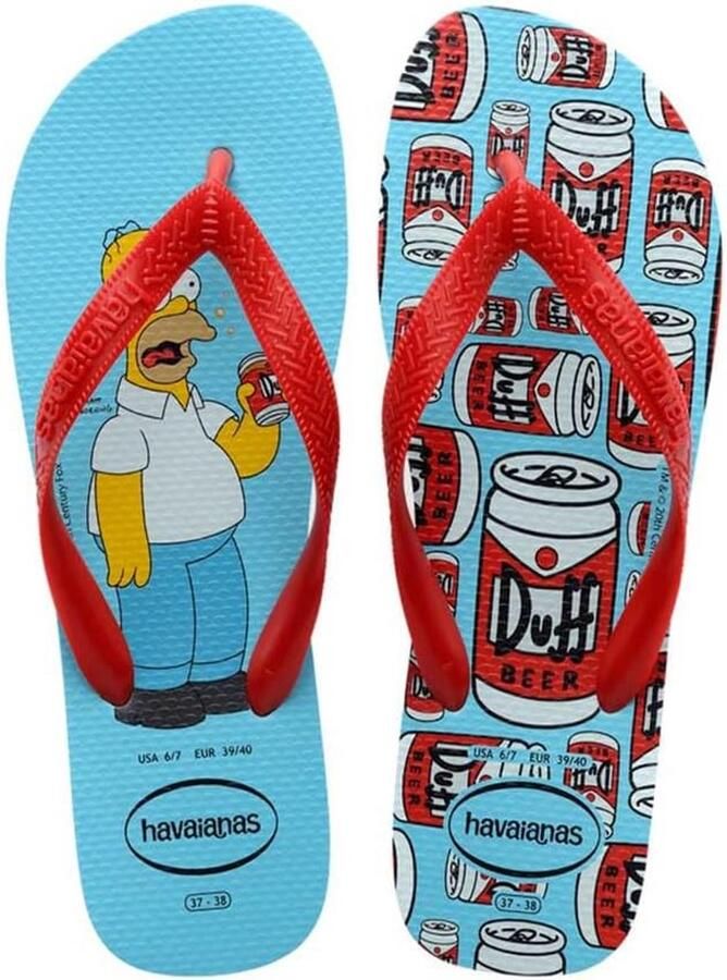 Teenslippers Blauw Rubber