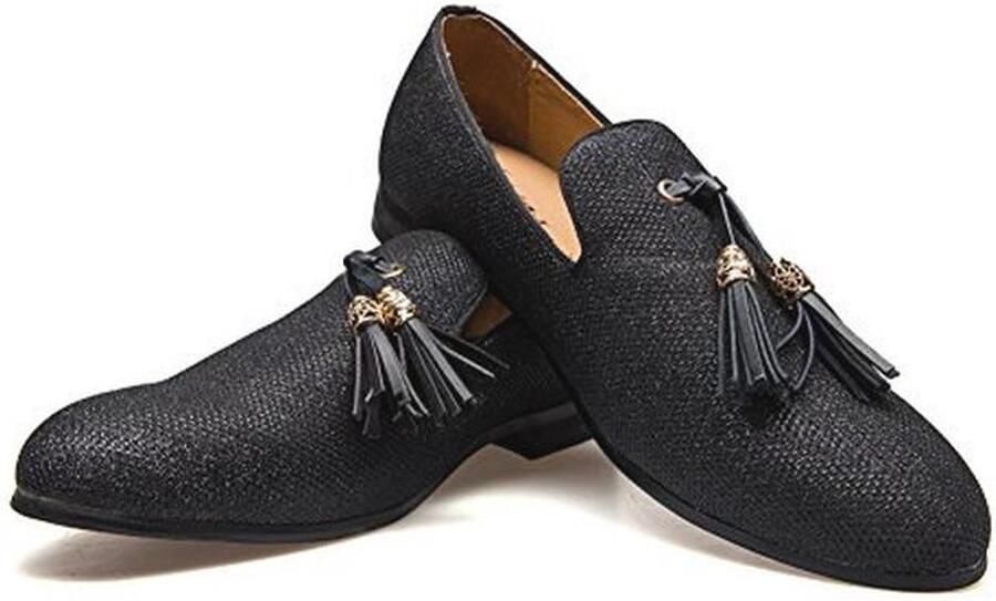 Herenmode Loafers Klassieke Kunstleren Trouwjurk Schoenen