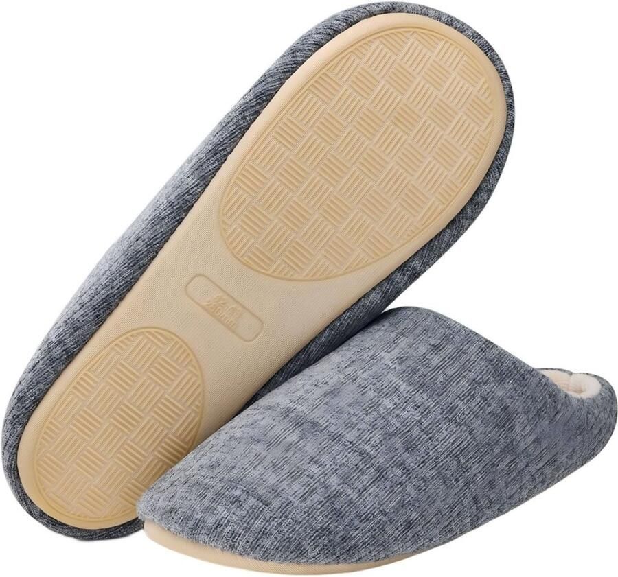Herenpantoffels van katoen voor binnen Zachte en comfortabele katoenen pantoffels Winterpantoffels voor heren met antislip-functie Stille katoenen pantoffels Warme katoenen pantoffels voor binnen Geschikte voetlengte