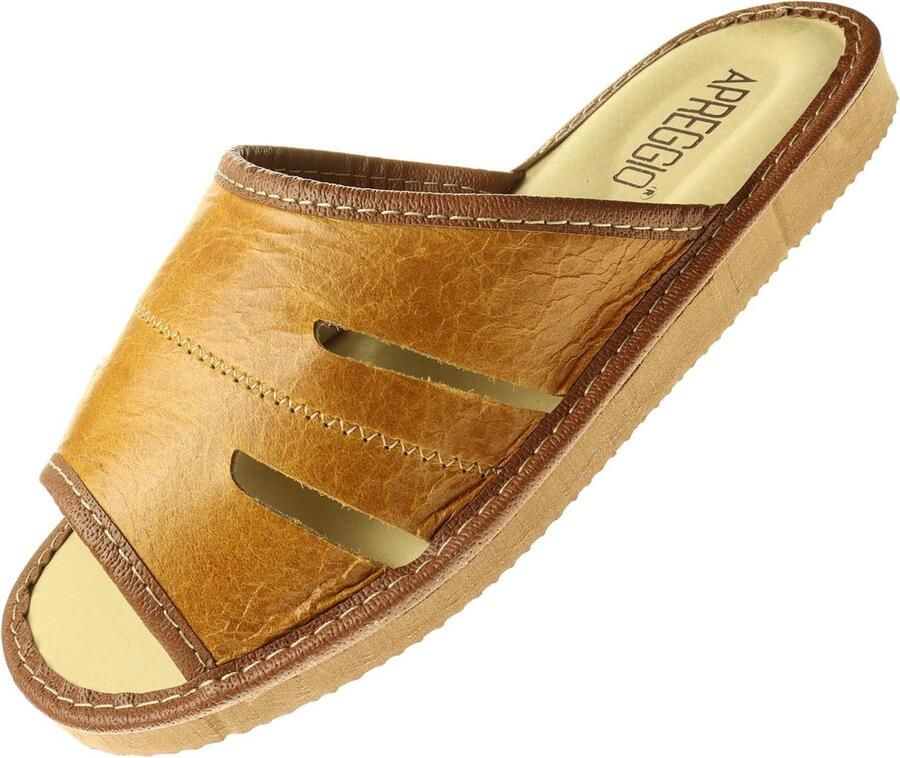 Comfortabele Leren Pantoffels voor Heren Zomer en Winter