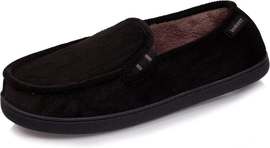 Comfortabele Heren Mocassins Pantoffels van Zacht Fluweel met Rubberen Zool