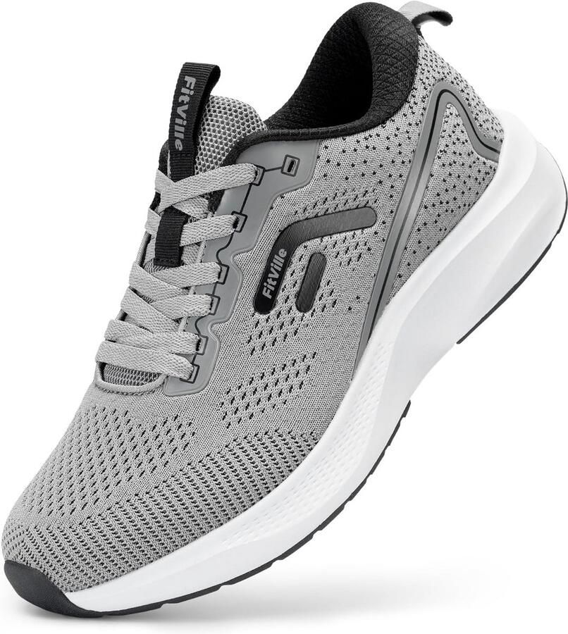 Extra Brede Hardloopschoenen voor Mannen Lichtgewicht Sneakers voor Weggebruik en Wandelen