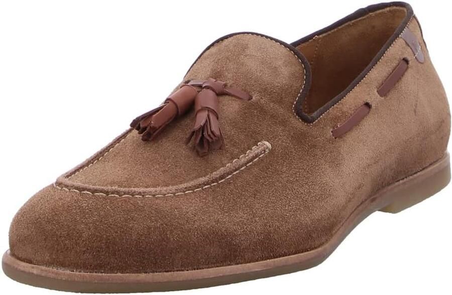 Herenschoenen Instappers Casual Schoenen Dagelijks Gebruik Pull-On Sluiting Cognac
