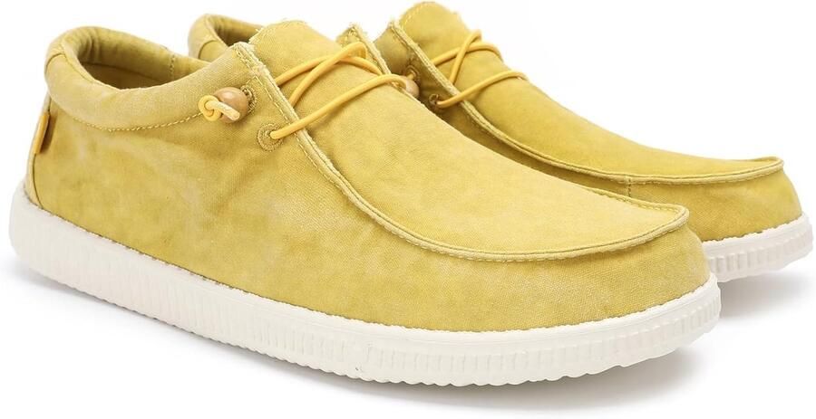 Herenschoenen Instappers Mocassins Casual Gebruik Zachte Washed Afwerking Bruin