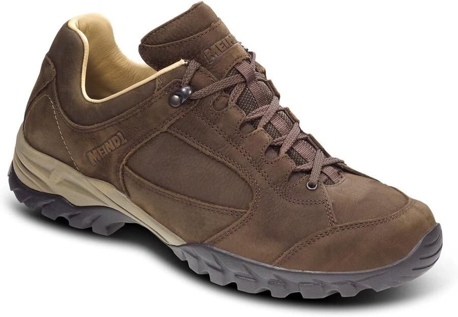 Herenschoenen Lederen Veterschoenen Comfortabel Wandelen Breder Pasvorm Mahonie