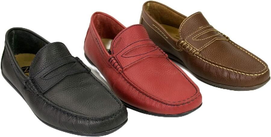 Herenschoenen Leren Bootschoenen Zomer Nautische Stijl Comfortabele Mocassins