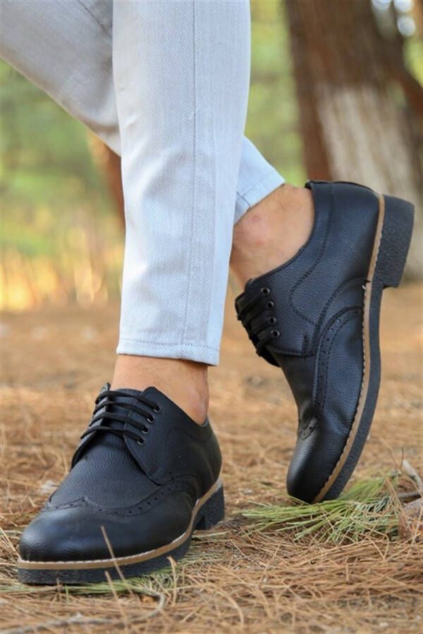 Herenschoenen Nette Schoenen Voor Mannen Leer Zwart - Foto 2