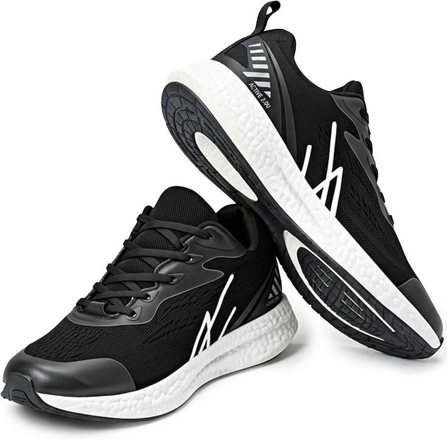 Herenschoenen Sportieve Sneakers Casual Gebruik Lichtgewicht Comfort Blauw