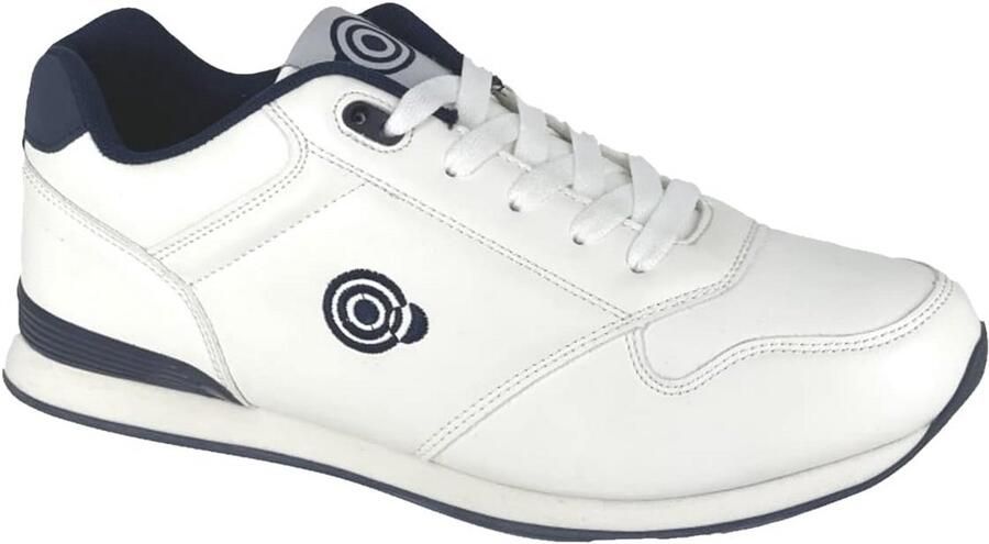 Herenschoenen Trainer Stijl Lace Up Bowling Gazon Wit Navy