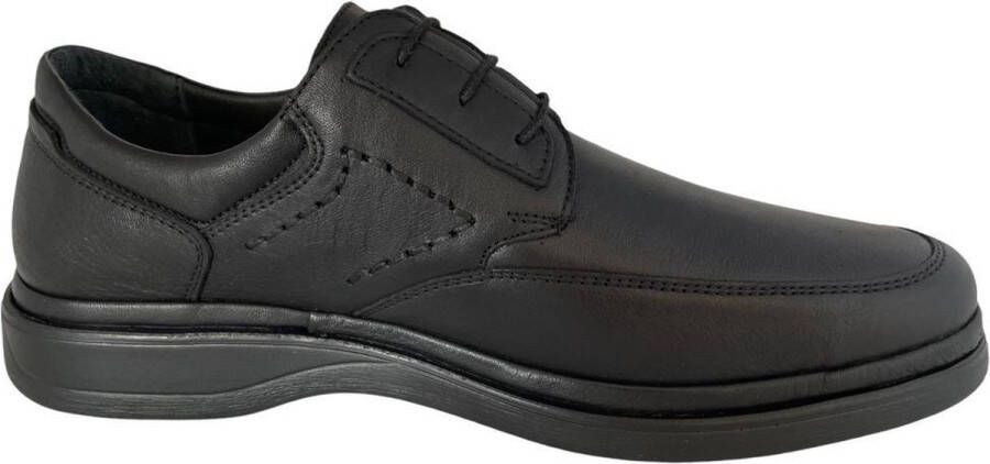 Online Express Herenschoenen Kleine maat Veterschoenen Comfort schoenen voor mannen 21361 Leather Zwart