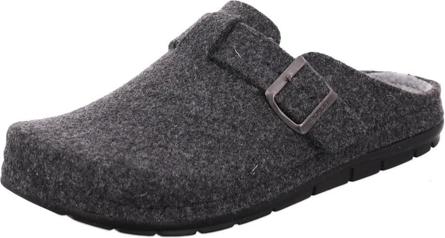 Herenslippers Comfortabele Pantoffels Ontspanning Thuis Verstelbare Gesp Grijs