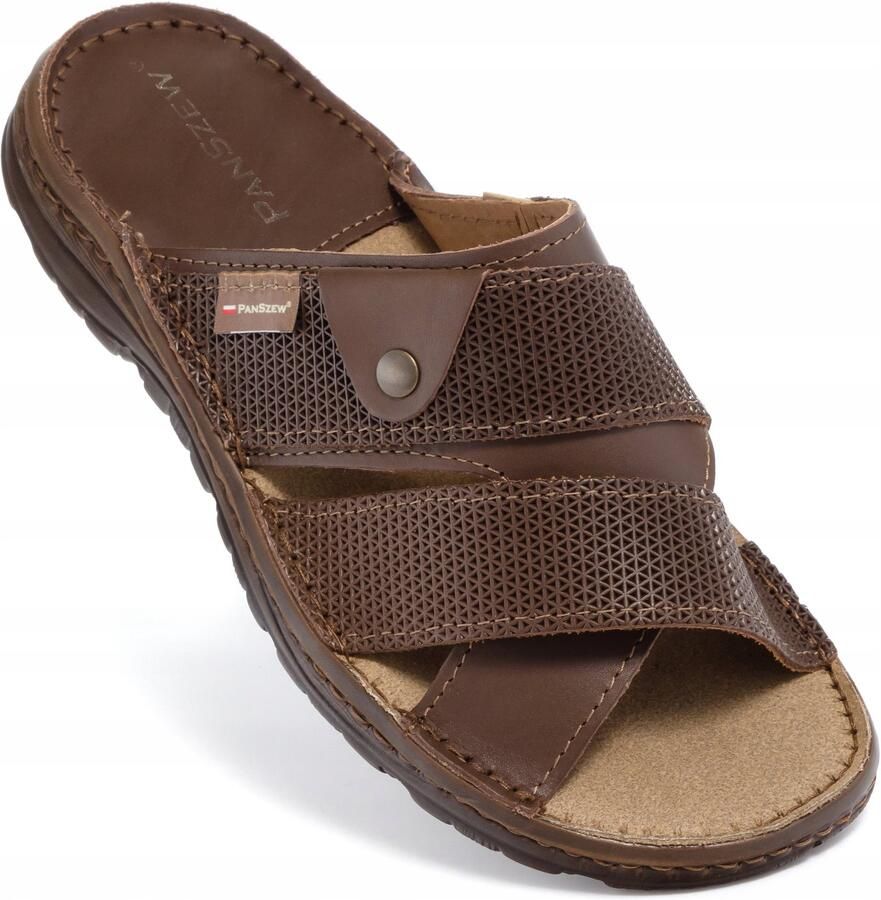 Herenslippers Leer Klassieke Comfortabele Instappers