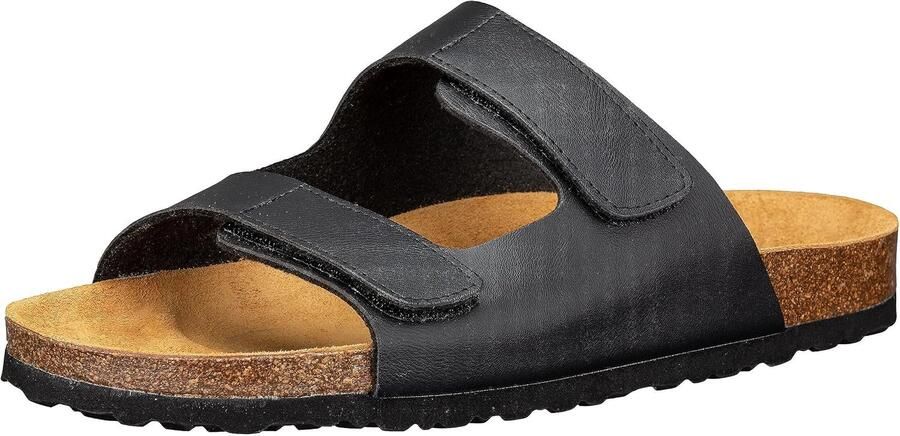 Herenslippers met klittenband en verstelbare breedte