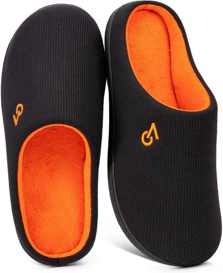 Herenslippers met Memory Foam Zool in Tweekleurig Design