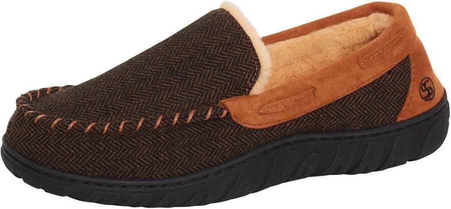 Herensloffen met Memory Foam Voering Pantoffels Binnen en Buiten met Antislip Zool