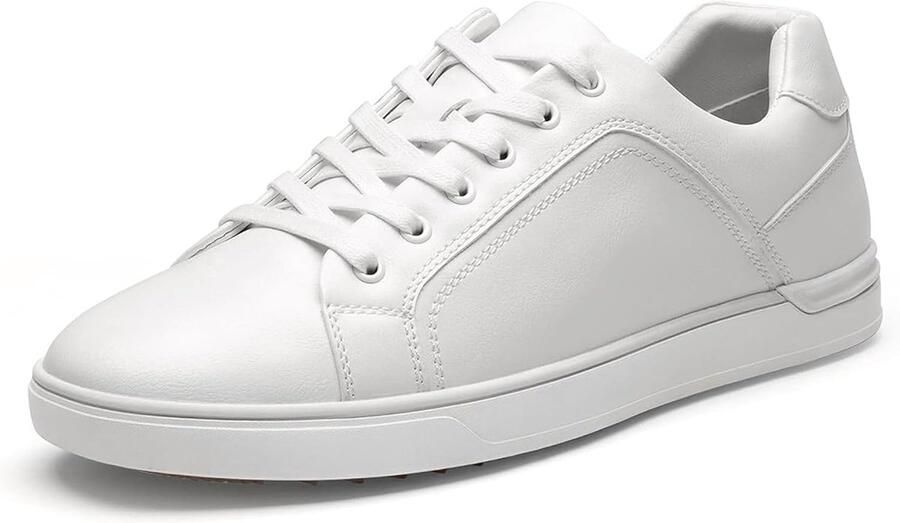 Herensneakers Lage Sneakers Casual Gebruik Antislip Rubberzool Zwart