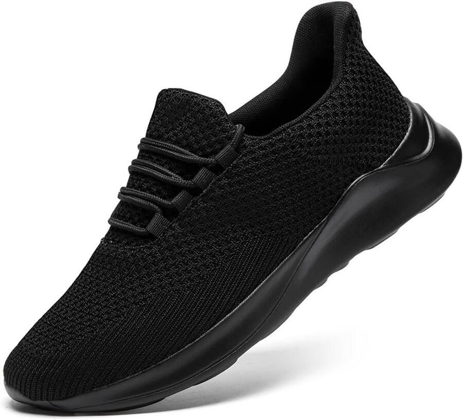 Comfortabele Dames Sportschoenen Lichtgewicht Sneakers voor Hardlopen Wandelen en Vrije Tijd Zwart