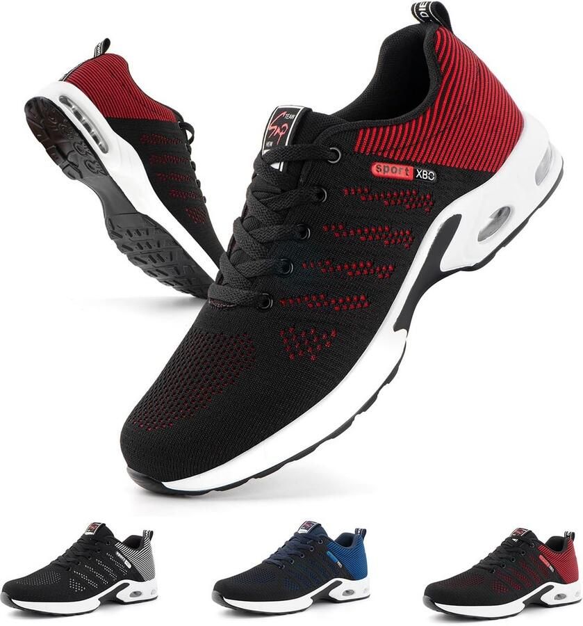 Ademende Sportschoenen Heren Lichtgewicht Hardloopschoenen Antislip Fitness